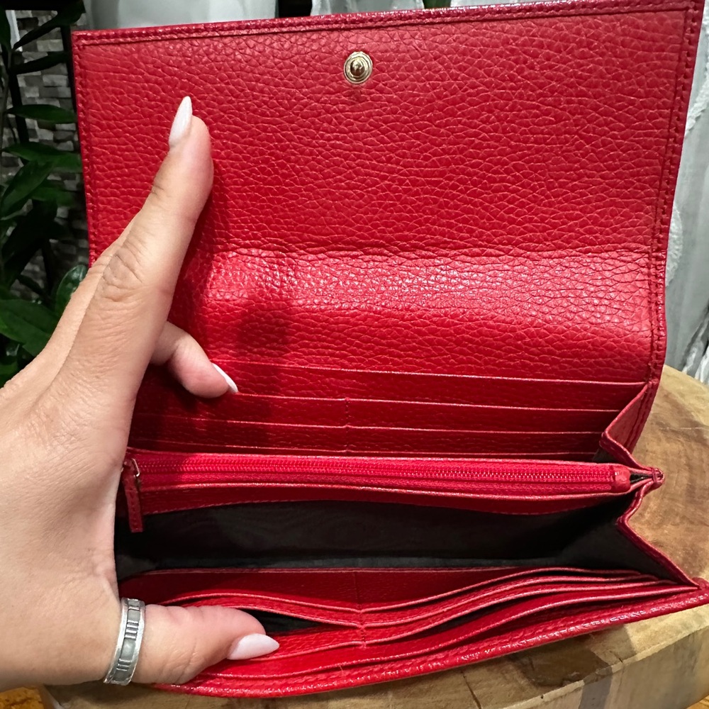 Gucci Red Leather Wallet - Picture 6 of 10